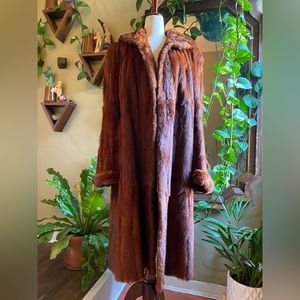 1940’s Benton Furs Marmot Fur Coat | Womens L - XL